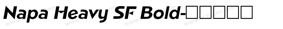 Napa Heavy SF Bold字体转换